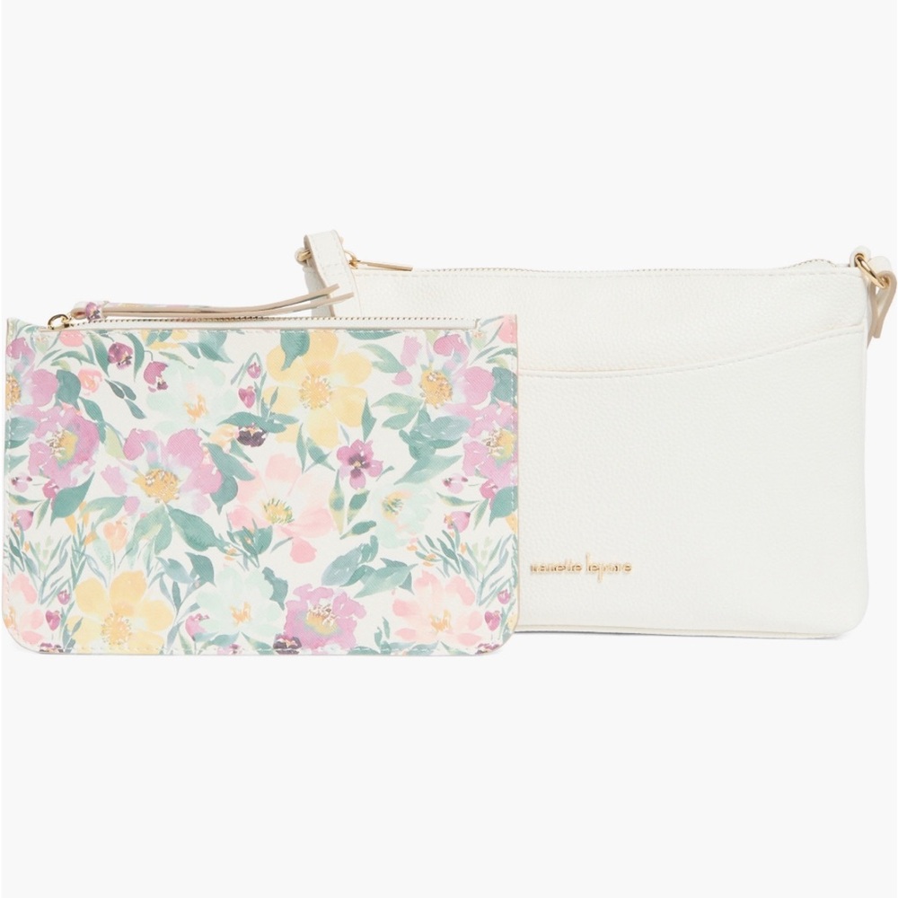 Nanette Lepore Ayanna White Crossbody Bag and Pouch NWT - Picture 8 of 8